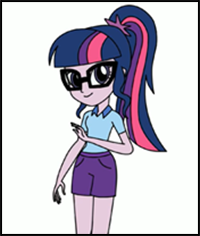 How to Draw Twilight Sparkle from Equestria Girls
