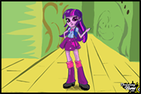 How to Draw Twilight from My Little Pony Equestria Girls