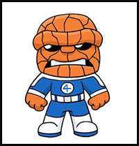 How to Draw Ben Grimm | Fantastic 4
