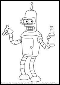 How to Draw Bender from Futurama