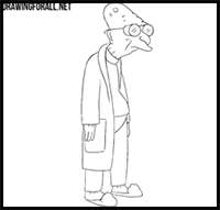 How to draw Hubert Farnsworth from Futurama