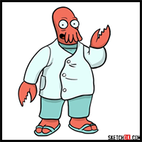 How to draw Doctor Zoidberg