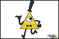 How to Draw Bill Cipher from Gravity Falls