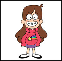 How to Draw Mabel Pines | Gravity Falls