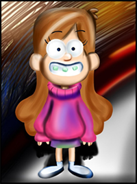 How to Draw Mabel Pines from Gravity Falls
