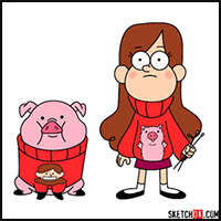 How to Draw Mabel Pines with Waddles