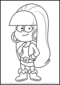 How to Draw Pacifica Northwest from Gravity Falls