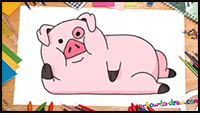 How to Draw Waddles - Gravity Falls