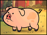 How to Draw Waddles, Waddles, Gravity Falls