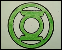 How to Draw Green Lantern Logo