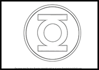 How to Draw Green Lantern Logo