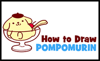 Learn How to Draw Pompompurin from Hello Kitty Easy Step-by-Step Drawing Tutorial for Kids