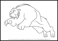 How to Draw Lenny from Ice Age