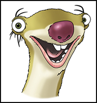 How to Draw Sid (Ice Age)