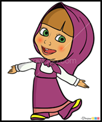 How to Draw Masha, Masha and The Bear