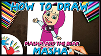 How to Draw Masha from "Masha and the Bear"