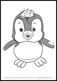 How to Draw Penguin from Masha and the Bear