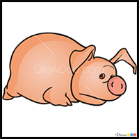 How to Draw Pig, Masha and the Bear