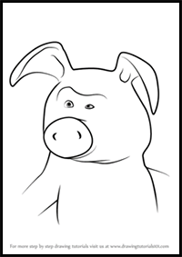 How to Draw Pig from Masha and the Bear