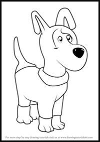 How to Draw Dog from Masha and the Bear