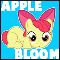 How to Draw Apple Bloom from My Little Pony with Easy Step by Step Drawing Tutorial