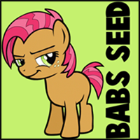 How to Draw Babs Seed from My Little Pony: Friendship is Magic with Easy Step by Step Drawing Tutorial