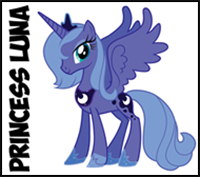 How to Draw Princess Luna from My Little Pony Friendship is Magic