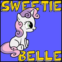 How to Draw Sweetie Belle from My Little Pony: Friendship is Magic with Easy Step by Step Drawing Tutorial