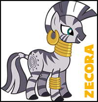 How to Draw Zecora from My Little Pony with Easy Step by Step Tutorial