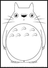 How To Draw My Neighbor Totoro Characters With Drawing Cartoons Lessons Tutorials For Kids Children