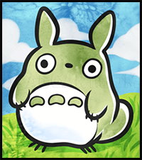 How to Draw Chibi Totoro, My Neighbor Totoro