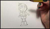 Draw Hilda from Netflix Series