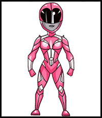 How to Draw the Pink Power Ranger