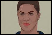 How to Draw Kevin, Blue Ranger from Power Ranger Samurai