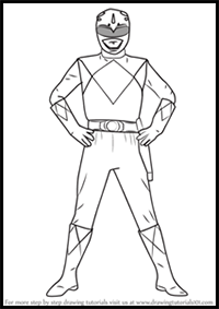 How to Draw Blue Ranger from Power Rangers