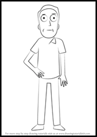 How to Draw Jerry Smith from Rick and Morty