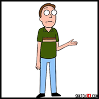How to draw Jerry Smith, Morty’s father