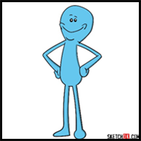 How to draw Mr. Meeseeks