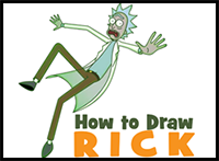 How to Draw Rick from Rick and Morty Easy Step-by-Step Drawing Tutorial