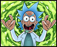 How to Draw Tiny Rick From Rick and Morty