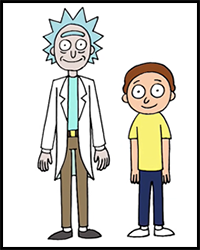 How to Draw Rick and Morty | Drawing Lesson