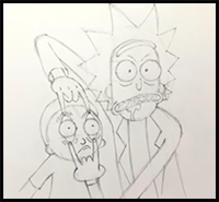 How to Draw RICK and MORTY (Rick and Morty)