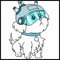 How to Draw Snowball from Rick and Morty