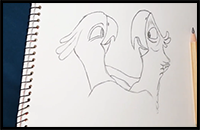 How to Draw Blu and Jewel from Rio | Easy Step-by-Step Tutorial