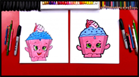 How to Draw Cupcake Chic Shopkins
