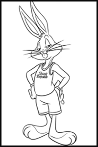 How to Draw BUGS BUNNY - Tune Squad | SPACE JAM: A New Legacy