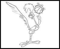 How to Draw Road Runner - Tune Squad | SPACE JAM: A New Legacy