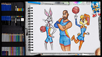 How to Draw Space Jam Characters