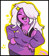 How to Draw Amethyst from Steven Universe
