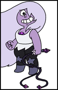 How to Draw Amethyst (Steven Universe) Step by Step Art Lesson